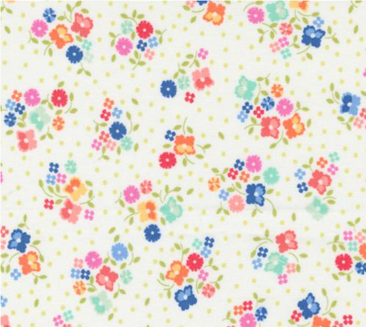 Cali Co Flower Dot Cloud Multi Yardage