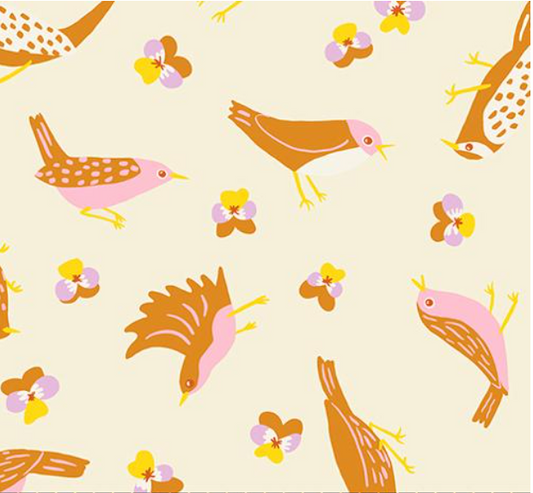 Bird is the Word Migration Birds Natural Yardage
