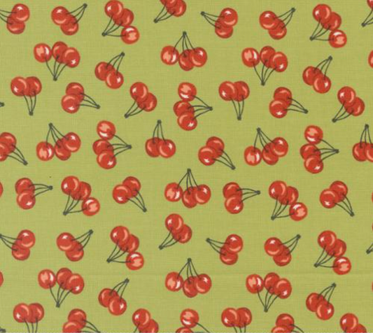 Farmstead Farm Fresh Cherries Clover Yardage