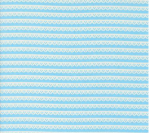 Dainty Meadow Dainty Lace Stripes Bluebell Yardage