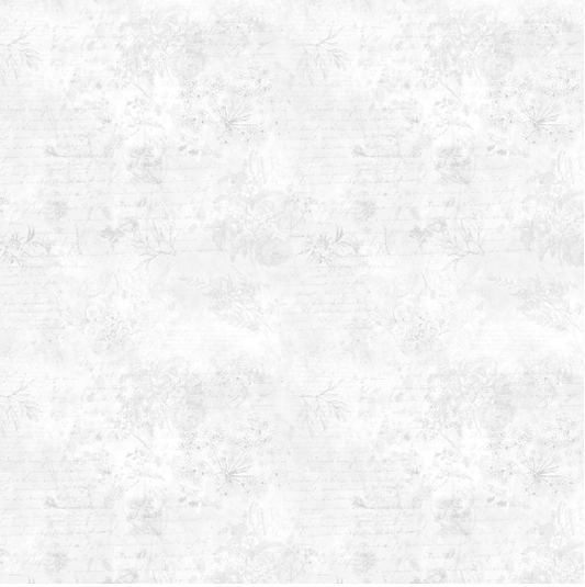 Garden Fresh Words Mist Grey Yardage