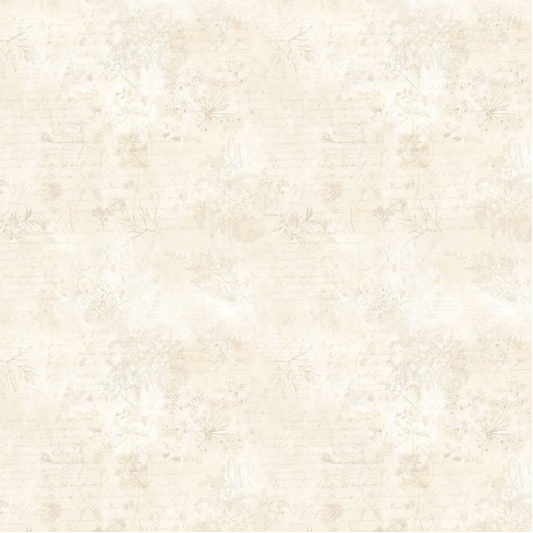 Garden Fresh Words Light Khaki Yardage