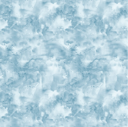 Best Friends Watercolor Wash Sky Yardage