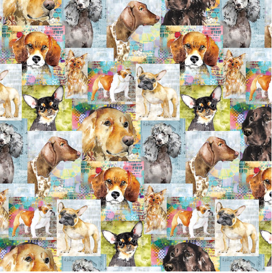 Best Friends Collage Multi Yardage