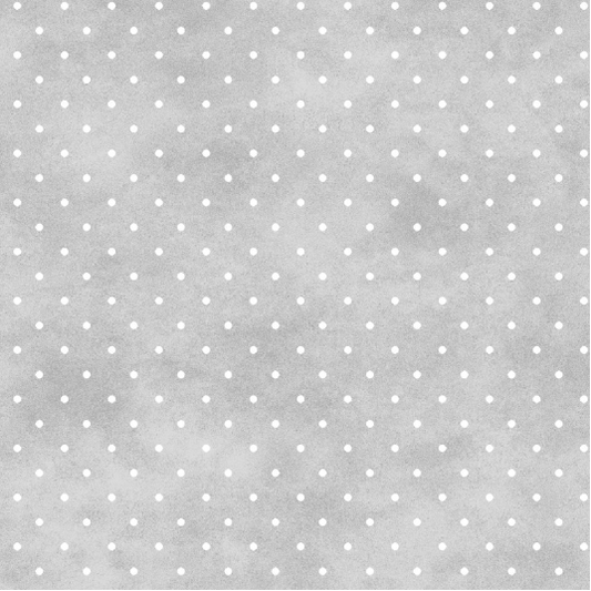 Playtime Flannel Tiny Dot Grey Yardage