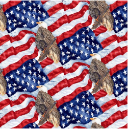 Wings of Freedom Flag and Eagle Multi Yardage