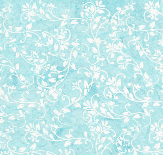 Expressions Batiks Elementals Candy Coated Twisted Teal Yardage