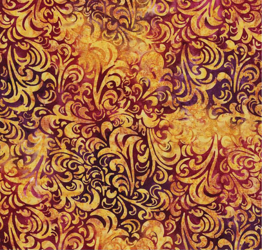 Batiks Hand Dyes Elementals Twirl & Swirl Bright Future Yardage