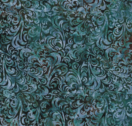 Batiks Hand Dyes Elementals Twirl & Swirl Beach Glass Yardage