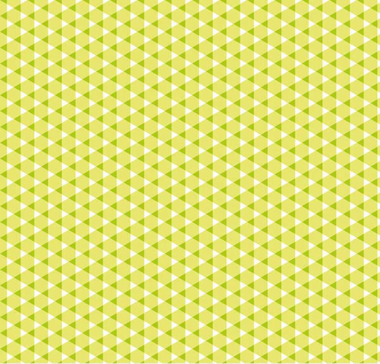 Vibrance Triangle Gingham Pear Yardage
