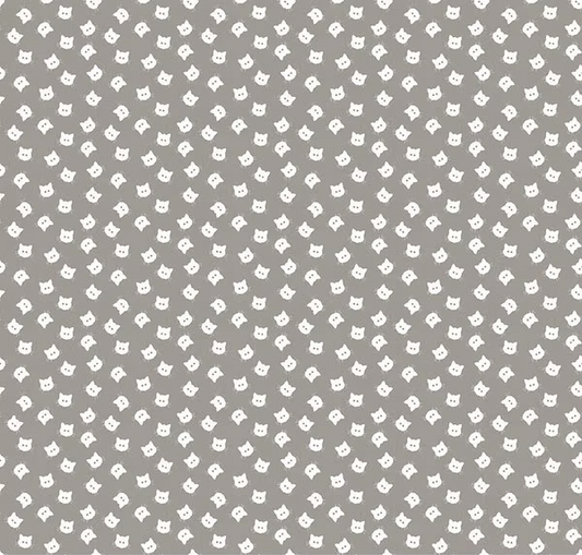 Costume Maker's Act II Scaredy Cat Buttons Gray Yardage