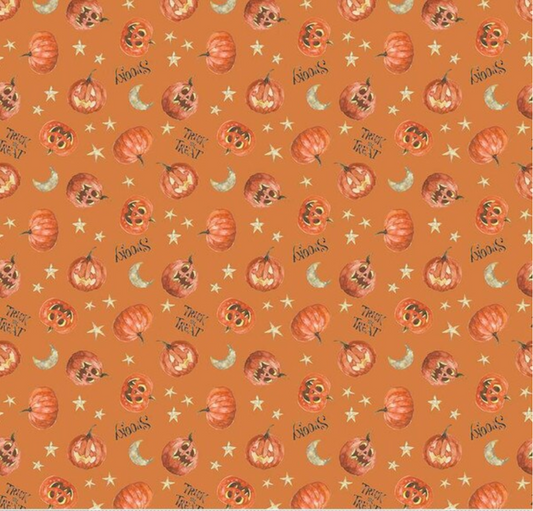 Trick or Treat Pumpkin Orange Yardage