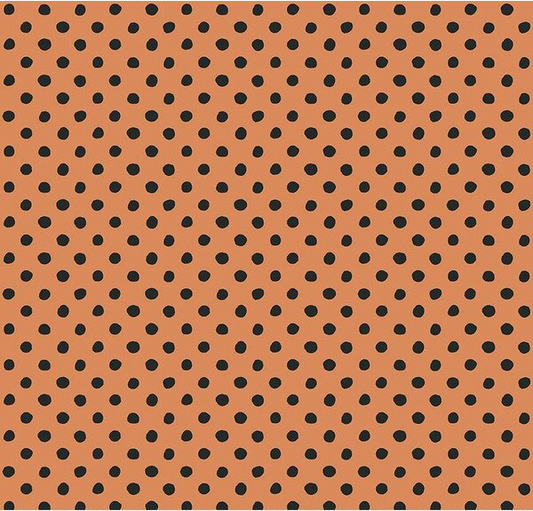 Trick or Treat Dots Orange Yardage