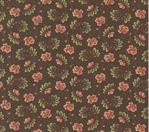 Collections Unity Waltz Florals Chocolate Yardage
