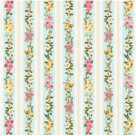 Young of the Year Small Stripe Blue Powder Yardage