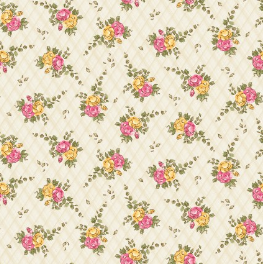 Young of the Year Small Floral Cream Yardage