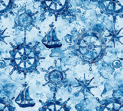 OCEAN BLUES 2600 30861 B 15O Yardage