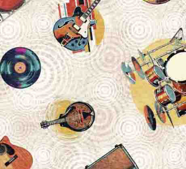 ROCK N ROLL FANTASY 2600 30733 E 15O Yardage