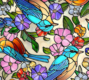 SUNLIT BIRDS 2600 30793 A 15O Yardage