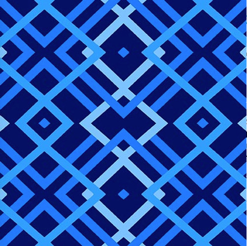 BLUEPRINTS 3275-77 Indigo Yardage