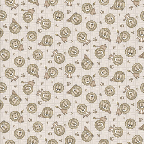 BIG KITTIES 1631-44 Beige Yardage