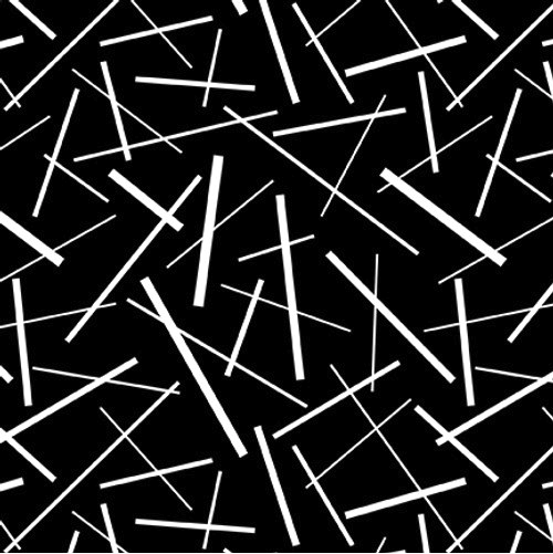 Let's Glow Crazy 3947G-99 Black Yardage