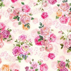 Spring Songs Flower Fairies SPRING SONGS FAIRY ROSES DDC12245-CREM-D yardage