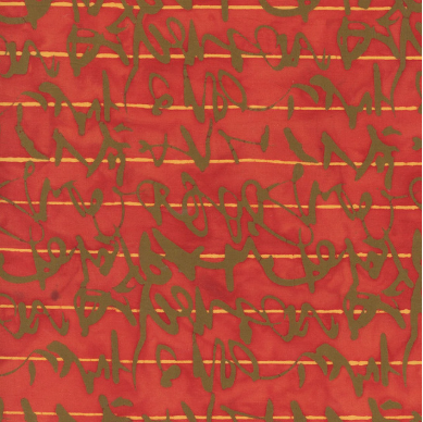 Stenographer's Notebook Script Hibiscus Fabric
