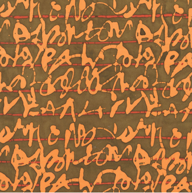 Stenographer's Notebook Script Squash Fabric
