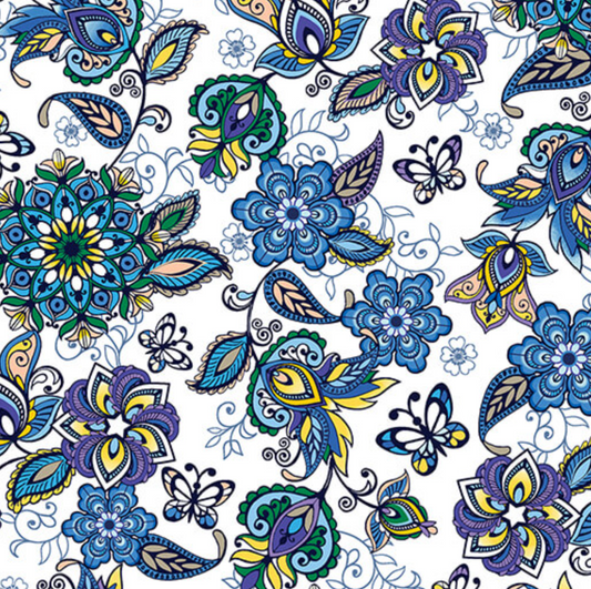 Gratitude and Grace Good Friends Blue 170825015 Fabric