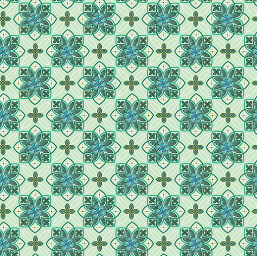 Butterfly Calypso Calypso Geo Light Green 1487604B Fabric
