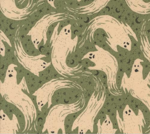 Home Sweet Haunt Halloween Ghost Moss Fabric
