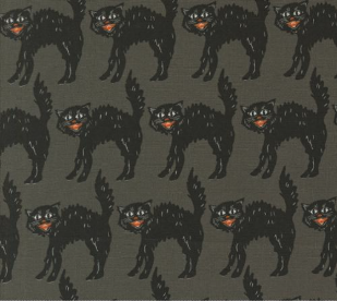 Home Sweet Haunt Little Black Cat Stone Fabric