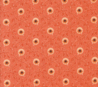 Pumpkin Spice Gatherings Flowering Blooms Trumpet Vine Fabric
