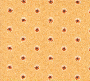 Pumpkin Spice Gatherings Flowering Blooms Moon Beam Fabric