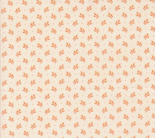 Pumpkin Spice Gatherings Leaf Branch Blenders Cream Pumpkin Fabric