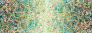 Wanderlust Watercolor Wildflower Grove Landscape Field Fabric