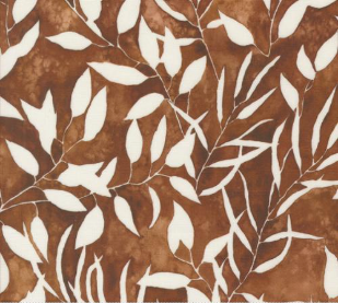 Wanderlust Watercolor Leaf Silhouette Soil Fabric