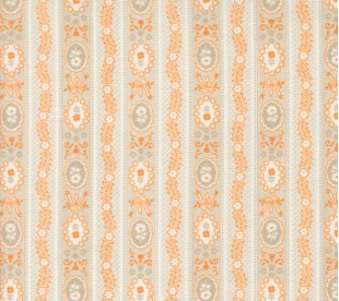 Agatha Road Wallpaper Stripes Flower Ghost Multi Fabric