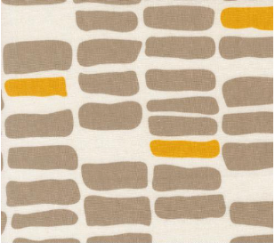 Urban Whisper Mochi Linen Brick Geometrics Brushstrokes White Fabric