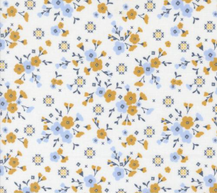 Sun Drenched Stitched Lullaby Small Floral Cloud Fabric