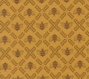 Sun Drenched Gathering Honey Novelty Bees Golden Fabric