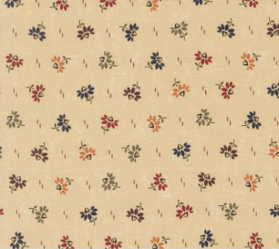 Wheatland Coneflowers Small Floral Wheat Fabric