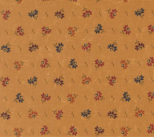 Wheatland Coneflowers Small Floral Flax Fabric
