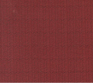 Prairie Gatherings Flannels Herring Bone Stripes Brick Fabric