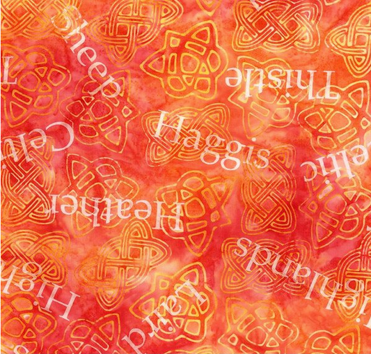 Batiks Hand Dyes A Touch of Celtic Soft Coral Fabric