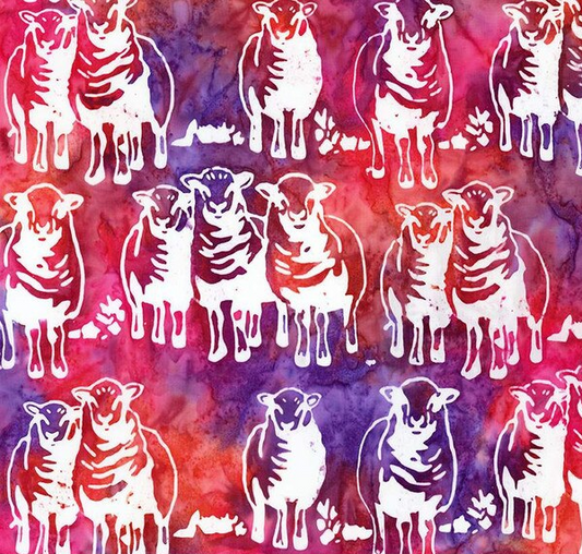 Batiks Hand Dyes A Touch of Celtic Raspberry Nightshade Fabric