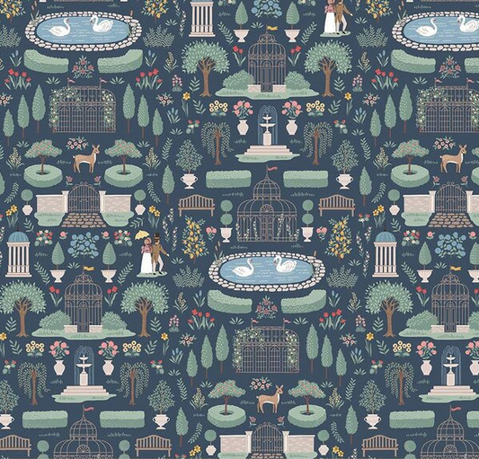 Emma Highbury Navy Fabric