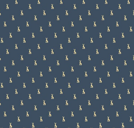 Emma Austen Family Crest Navy Fabric