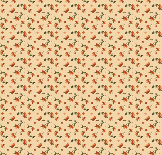 The Awe of Autumn Bittersweet Latte Fabric
